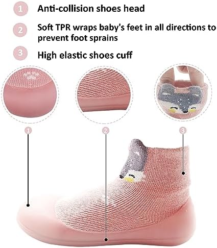 Baby Girl Sock Shoes Soft Non-Slip Indoor Slippers