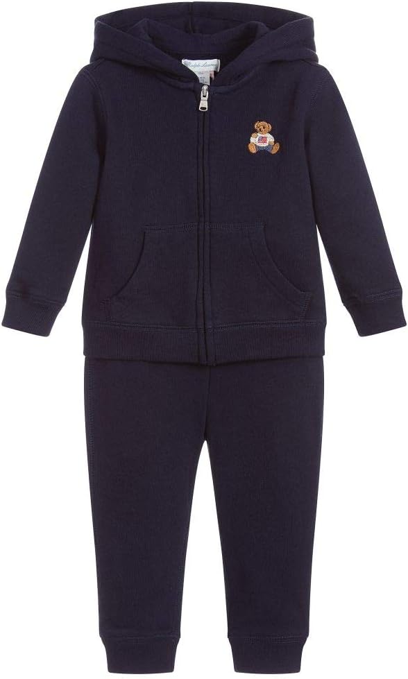 Polo Ralph Lauren Baby Boys Bear Hoodie Pants Set 18 Months Bright Cozy