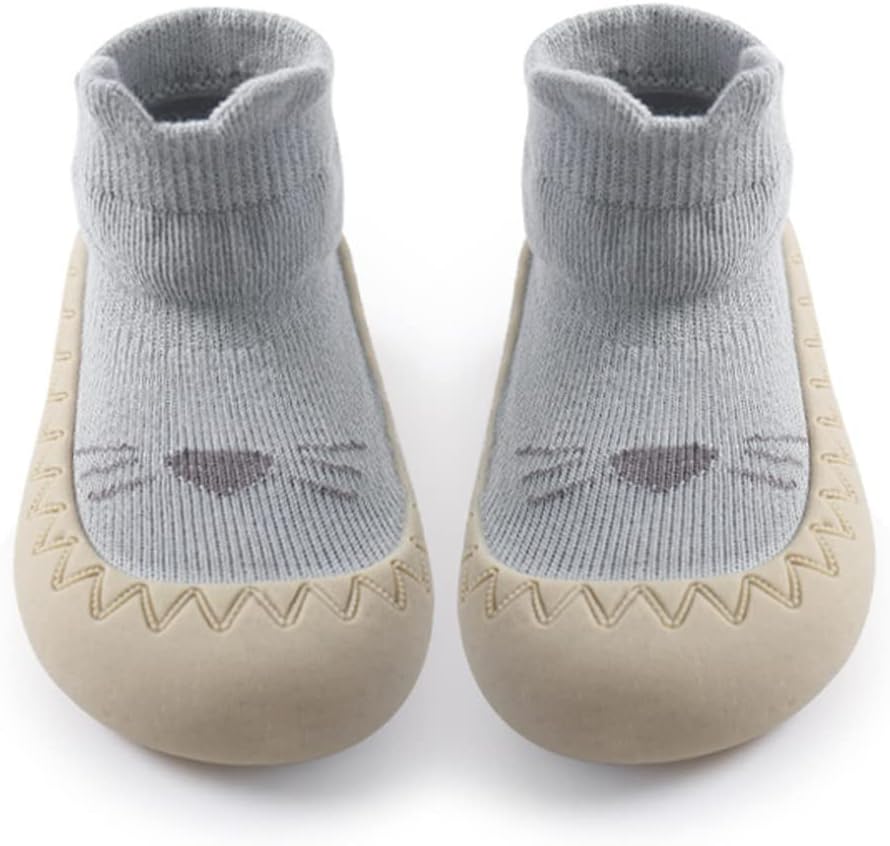 ExegaweBaby Exuberance Cartoon Non-Slip Sock Shoes