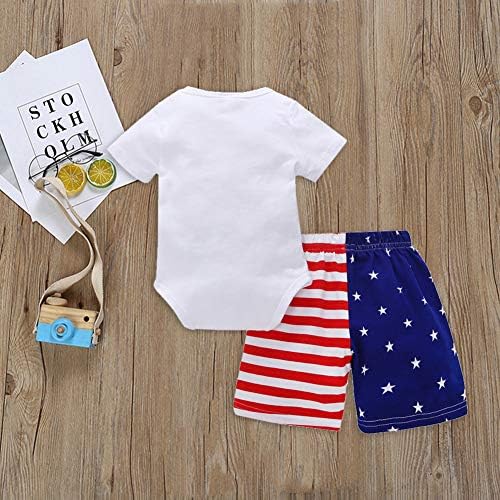 XFGLCK 4th of July Newborn Shorts Set