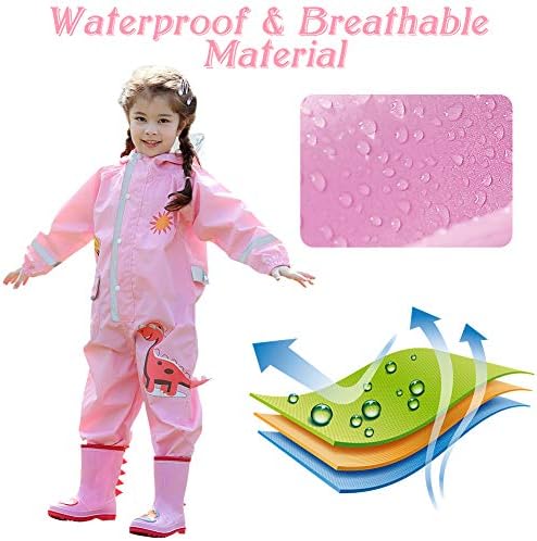 Rainy Day Fun Dinosaur-Printed Toddler Raincoat