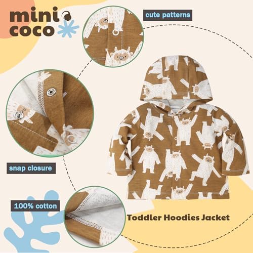 100 Cotton Toddler Wind-Proof Hoodie Fall Spring Fashion