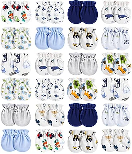 Geyoga 24-Pair Newborn Gloves Soft Stretchy