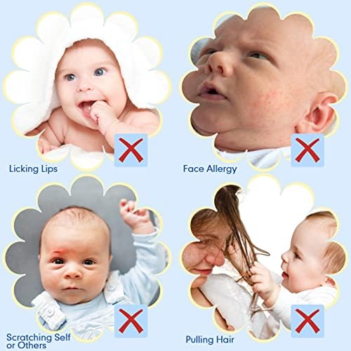 Geyoga 6 Pair Newborn Baby Mittens No Scratch
