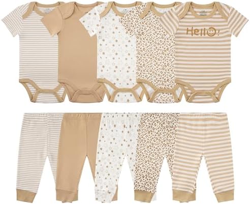 MEYSAHO Baby Newborn Layette 10-Piece Set