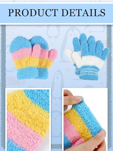 SATINIOR toddler knitted gloves Wintry Warm