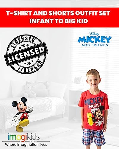Disney Mickey Mouse T-Shirt Shorts Outfit Set