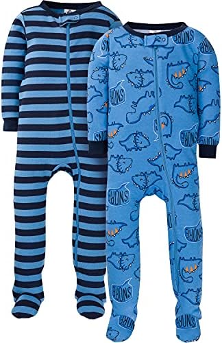 Gerber Baby Boys 2-Pack Footed Pajamas
