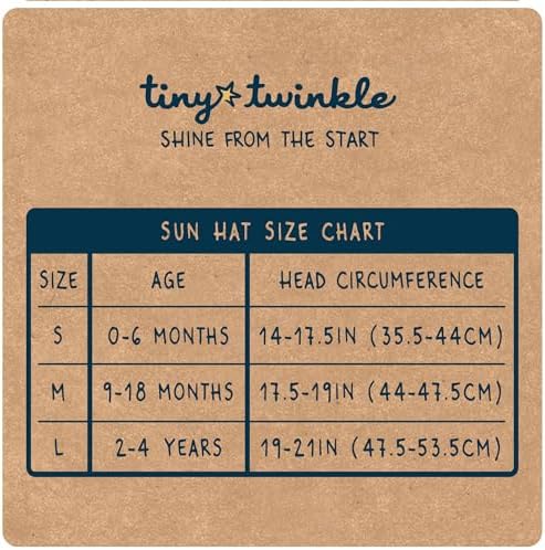 Tiny Twinkle Adjustable Sun Hat with UPF 50