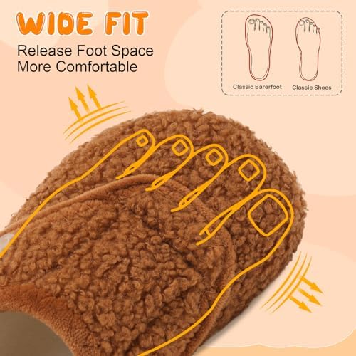 Barerun Toddler Cozy Slippers for Boys Girls