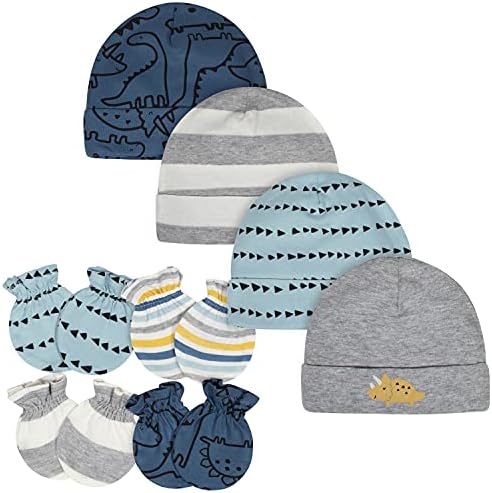 Gerber Baby Boys Cap and Mitten Set