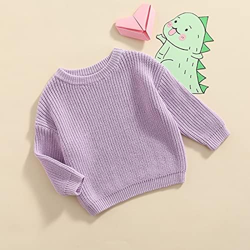 Karwuiio Toddler Unisex Knit Sweater Fall Winter Top