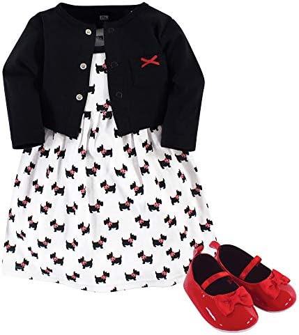 Hudson Baby Baby Girls Cotton Outfit Set