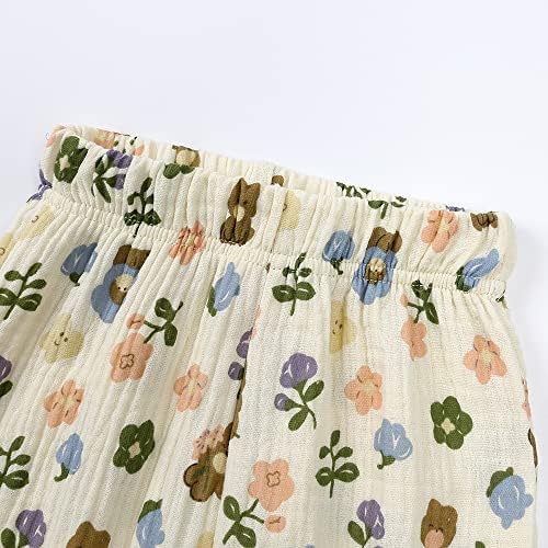 3-Piece Summer Toddler Cotton Pants soft breathable stretch fabric