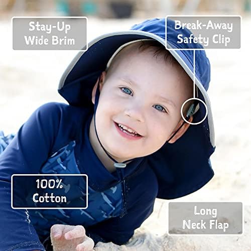 JAN JUL Kids Adjustable Cotton Sun Hat 50 UPF
