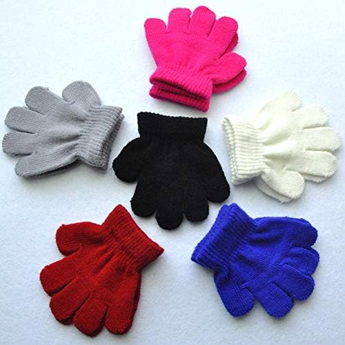 Cozy Warm Knitted Winter Gloves for Toddlers Girls 1-3 Years Old