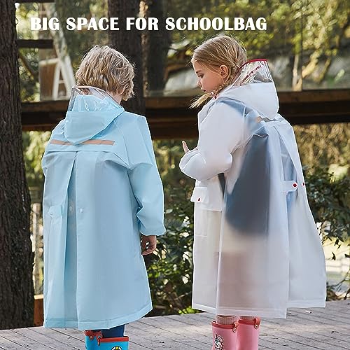 Fewlby Boys and Girls Rain Coats - Waterproof 4XL Kids Jackets
