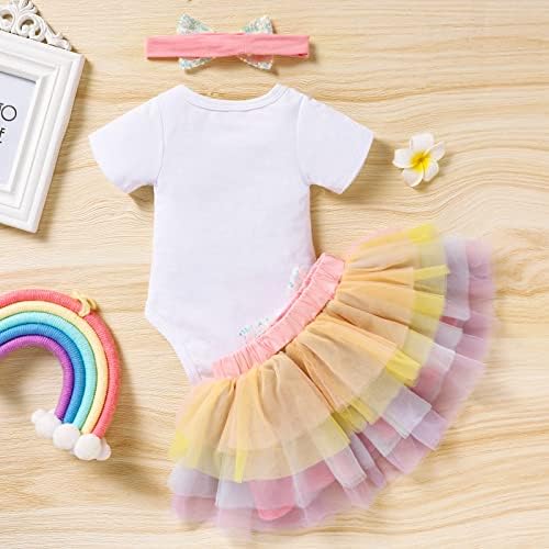 Newborn Baby Girl Romper Tutu Skirt Set for 0-9 Months
