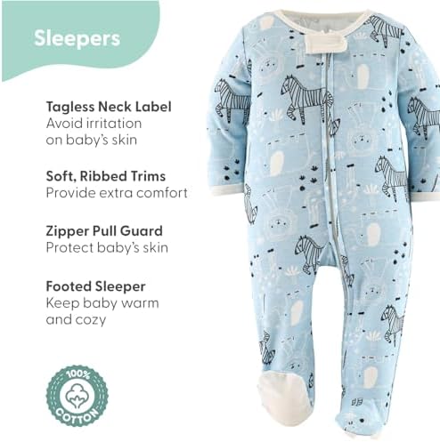 The Peanutshell Safari Layette Gift Set - 30 Piece Newborn to 9 Months
