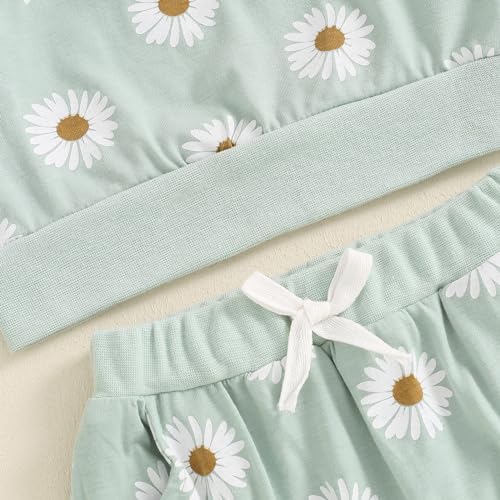 Crew neck fall winter outfit toddler ruffle pullover sweatshirt pants set