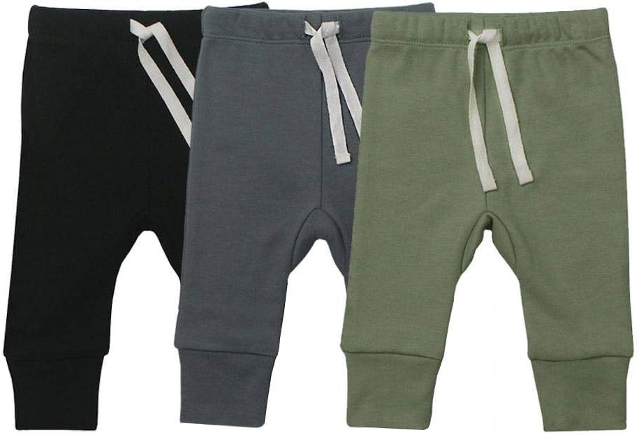 HonesBorn AIUI-HARNSBORN Perfect for Babies Unisex 3-Pack Flexy Pants