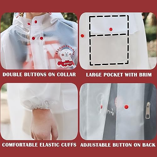Fewlby Boys and Girls Rain Coats - Waterproof 4XL Kids Jackets