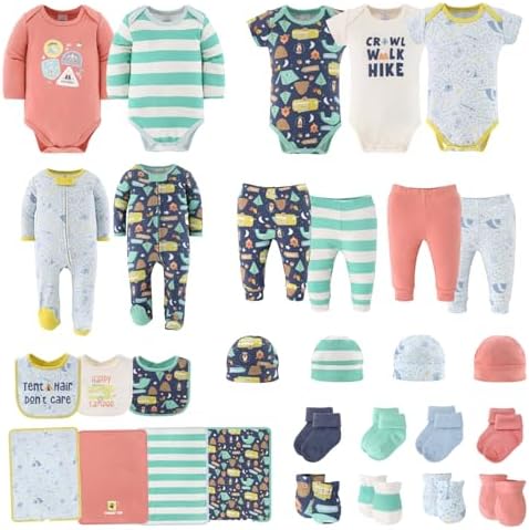 The Peanutshell Layette Gift Set - 30 Piece for Newborn Boys Girls