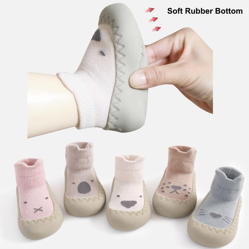 ExegaweBaby Exuberance Cartoon Non-Slip Sock Shoes