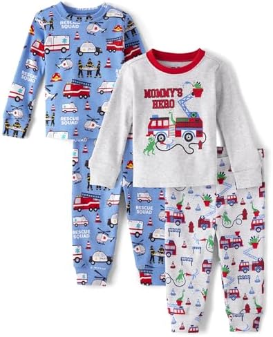The Childrens Place 4-Piece Pajama Set