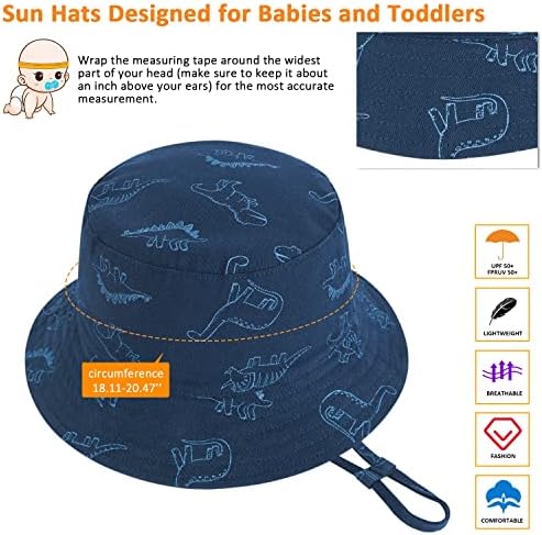 DANMY Baby Boy Sun Hat UPF 50 Wide Brim