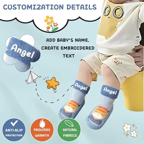 Personalized Baby Slipper Socks
