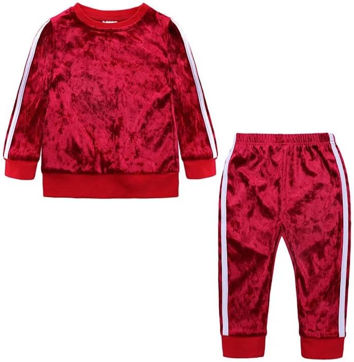 oftsaid boys velvet tracksuit toddler set