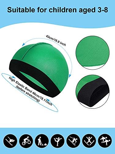6-Piece Kids Satin Wave Caps