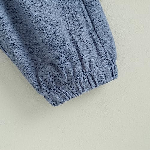 Toddler Boys Cotton Linen Joggers