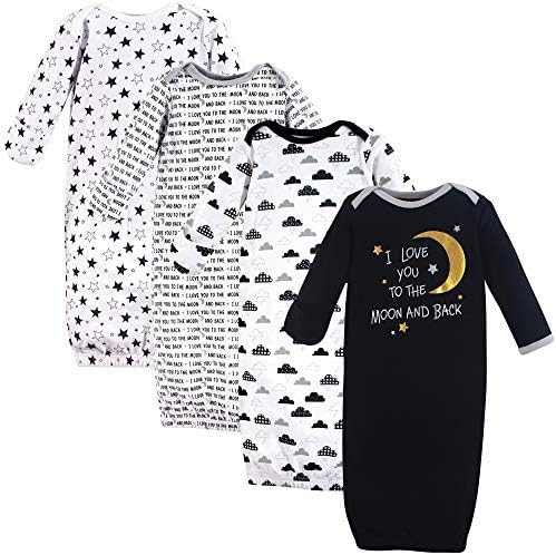 Hudson Baby Soft Cotton Gown for Baby Girls