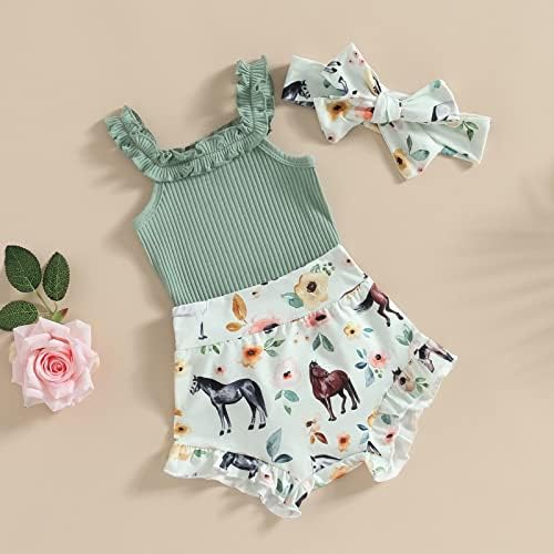 3-Piece Toddler Summer Romper Set