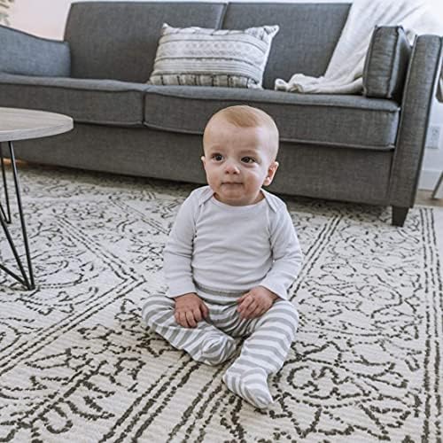 Spasilk Baby Boys 3-Pack Cotton Pull-On Footed Pants