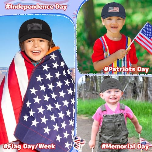 Olreco Toddler Baseball Hat USA Flag Sun Protection