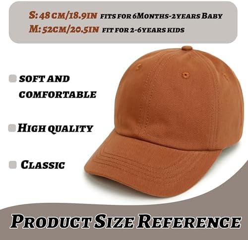 Exclusive Adjustable UV-Protect Baseball Hat for Toddler Kids 6M-6Y