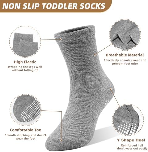 Non-Slip Toddler Socks with Grips