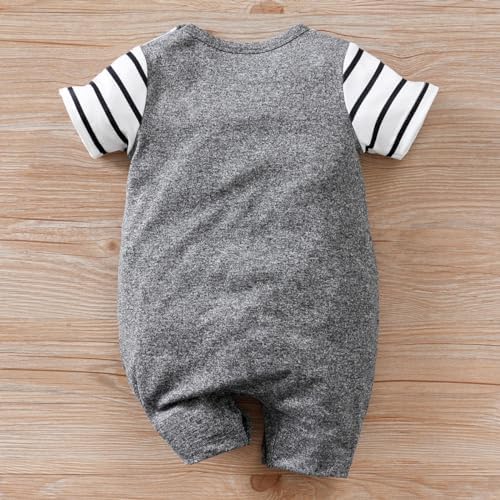 Perfect Toddler Boys Dinosaur Romper Set with Snap Bottoms