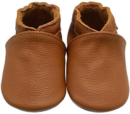 YALION Soft Leather Slip-On Anti-Slip Moccasins for Babies