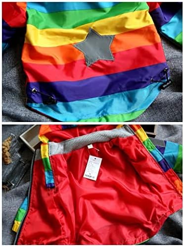 Toddler Rainbow Hooded Windbreaker for Boys and Girls