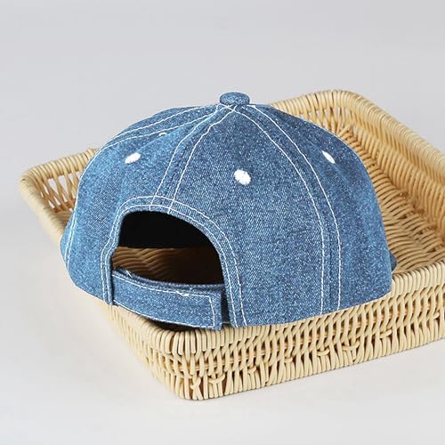 Stylish Toddler Duck Tongue Denim Hat for Boys Girls - Lightweight Sun Protection