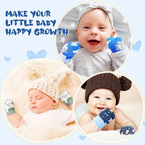 Geyoga 6 Pair Newborn Baby Mittens No Scratch