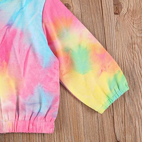 Lefyira - Rainbow Tie-Dye Long Sleeve Windbreaker Jacket for Babies