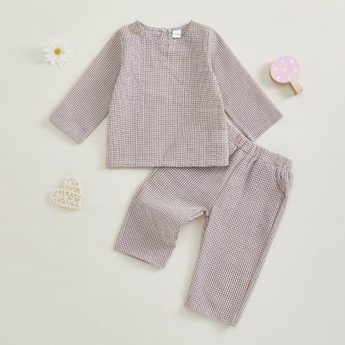 Adorable Plaid Outfit Set for Fall and Winter