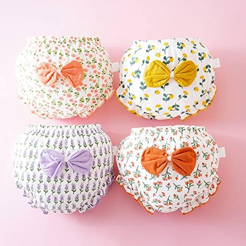 Soft Supportive Training Pants for Infant Girls 4-Pack