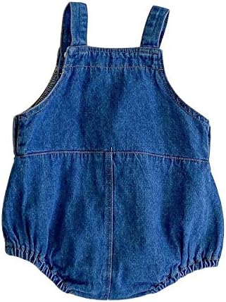 HOOLCHEAN Baby Denim Bodysuit With Straps