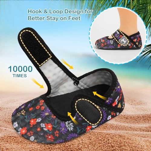 Scurtain Toddler Water Shoes for Boys Girls Quick-Dry Adjustable and Fun